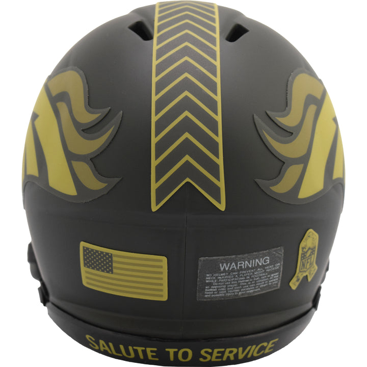 Denver Broncos Riddell Speed Mini Helmet - Salute To Service 2025