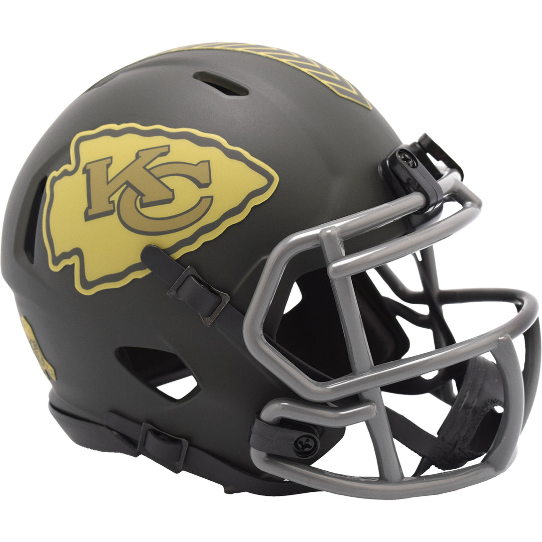 Kansas City Chiefs Riddell Speed Mini Helmet - Salute To Service 2025