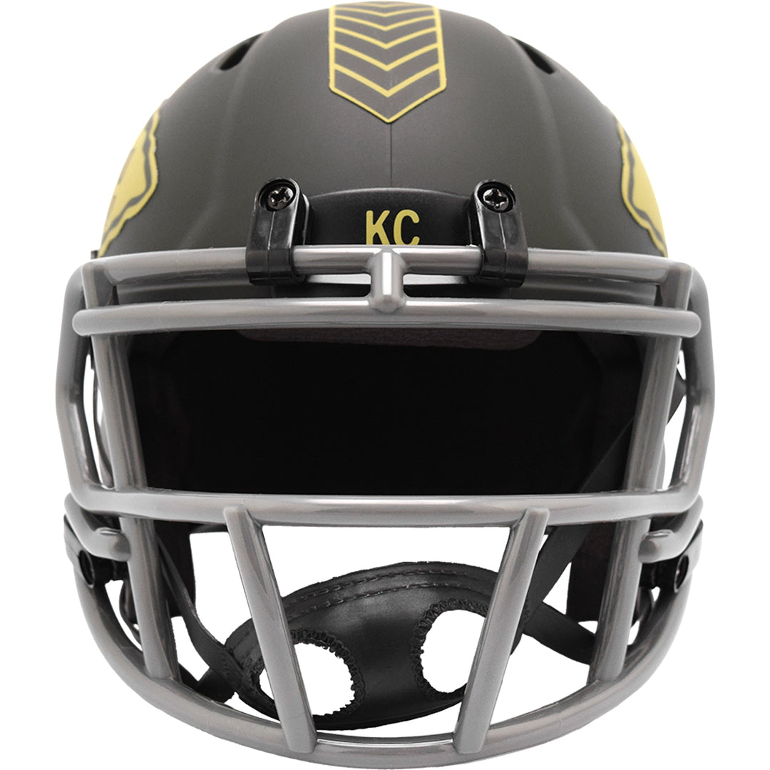 Kansas City Chiefs Riddell Speed Mini Helmet - Salute To Service 2025