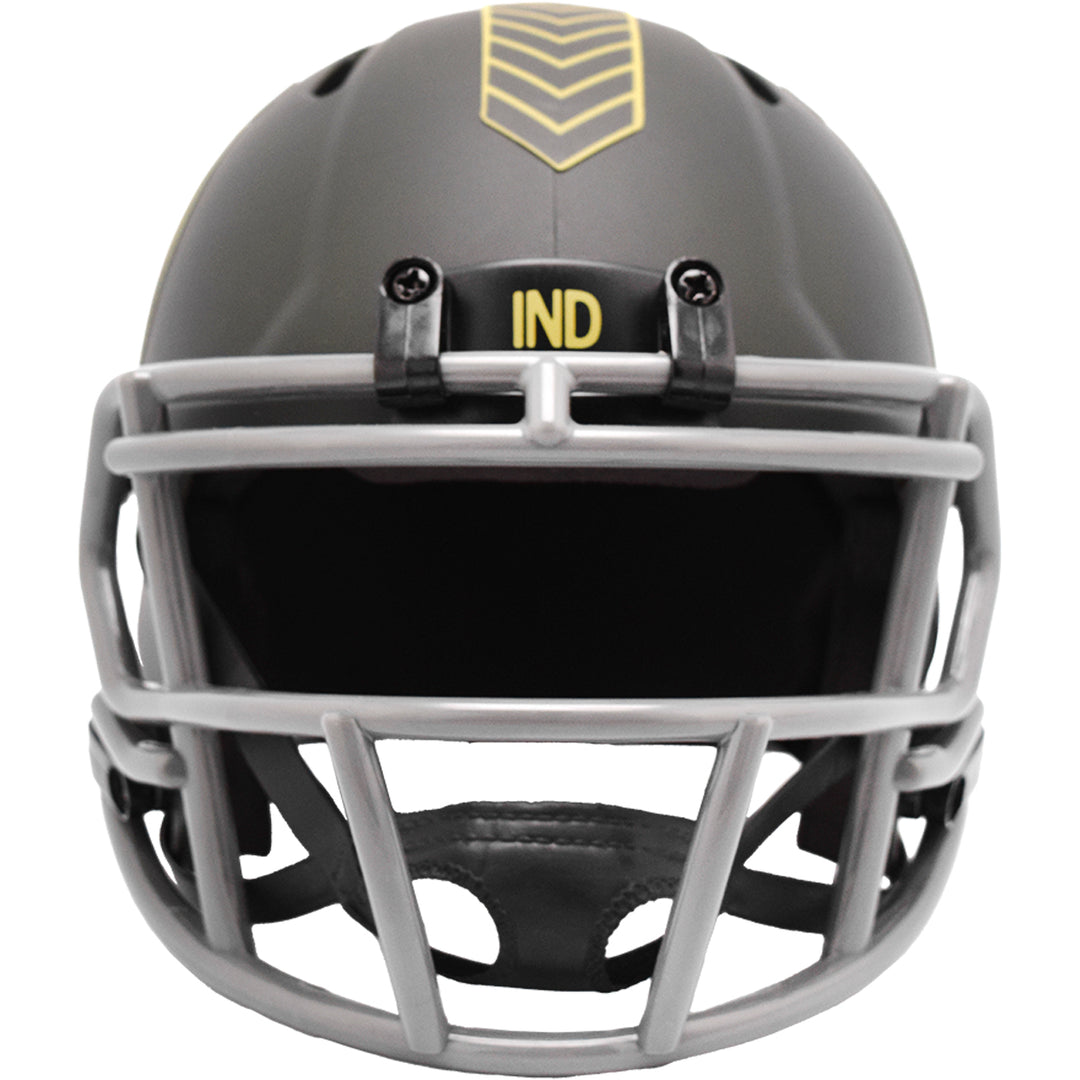 Indianapolis Colts Riddell Speed Mini Helmet - Salute To Service 2025