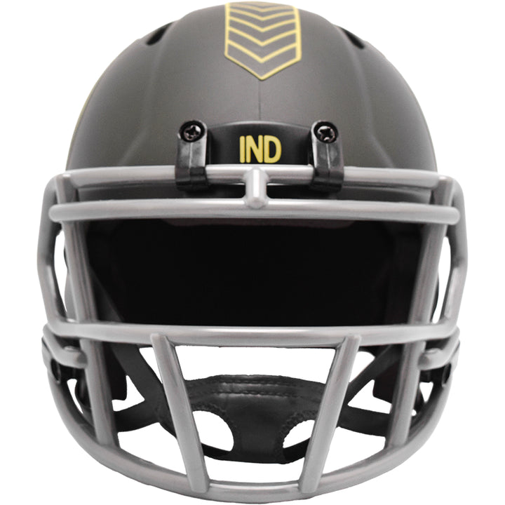 Indianapolis Colts Riddell Speed Mini Helmet - Salute To Service 2025