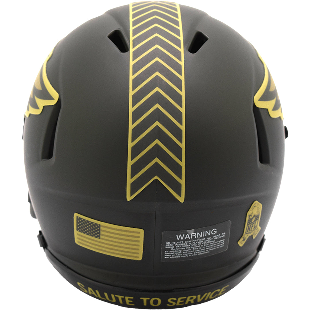 Philadelphia Eagles Riddell Speed Mini Helmet - Salute To Service 2025