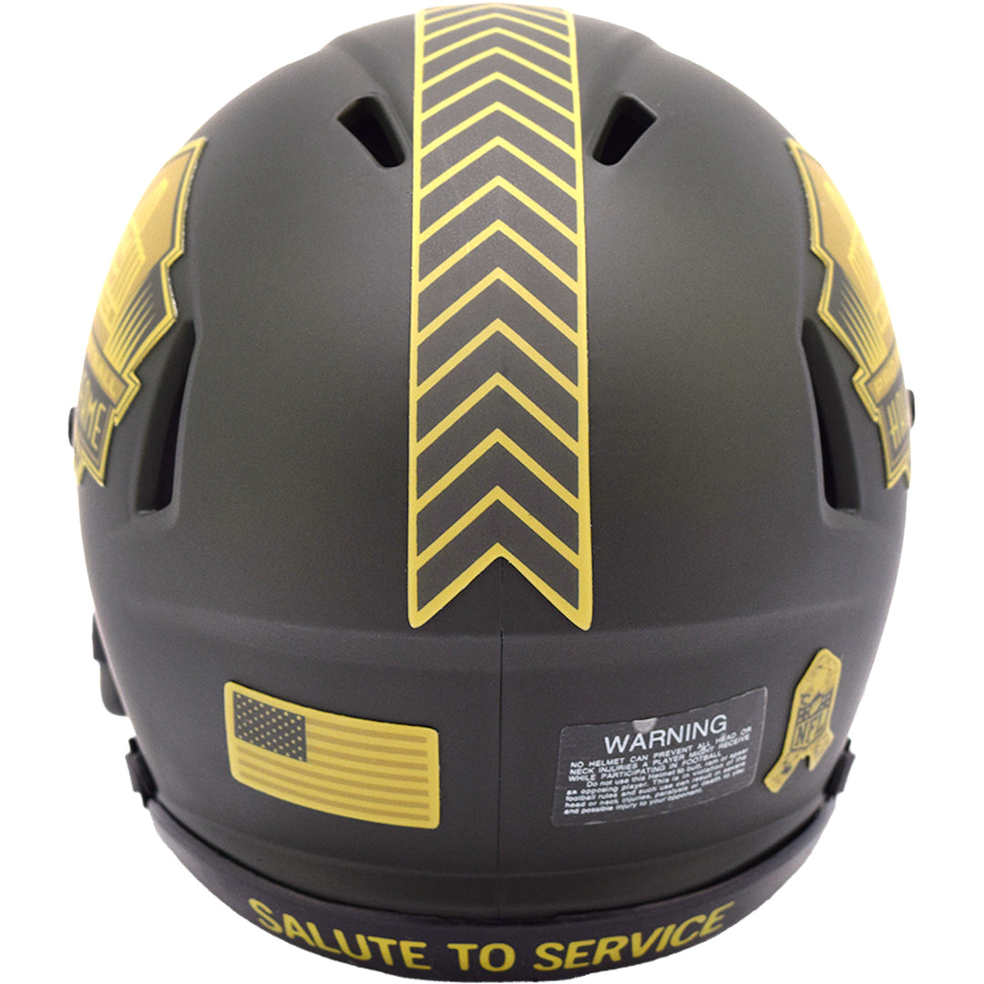 Hall Of Fame Riddell Speed Mini Helmet - Salute To Service 2025