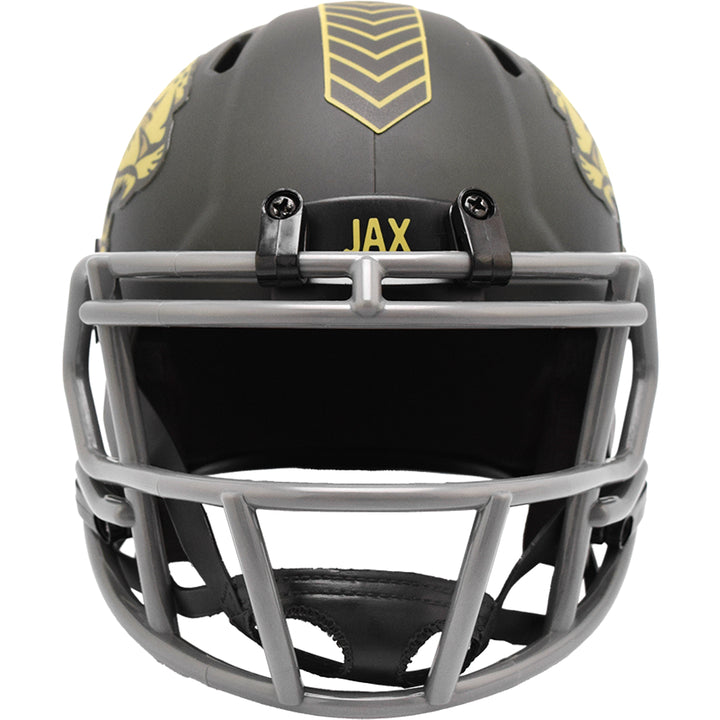 Jacksonville Jaguars Riddell Speed Mini Helmet - Salute To Service 2025