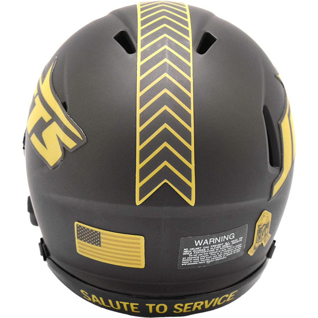 New York Jets Riddell Speed Mini Helmet - Salute To Service 2025