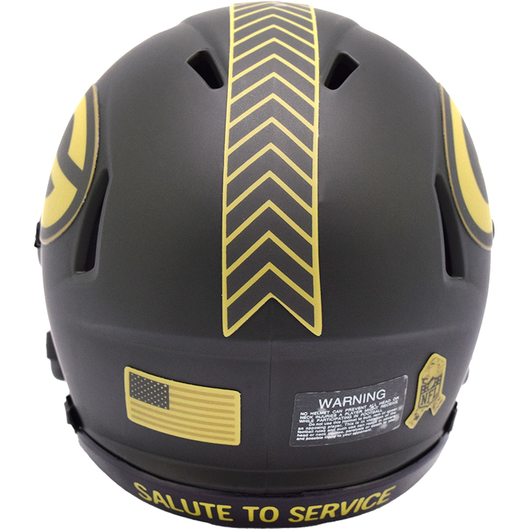 Green Bay Packers Riddell Speed Mini Helmet - Salute To Service 2025