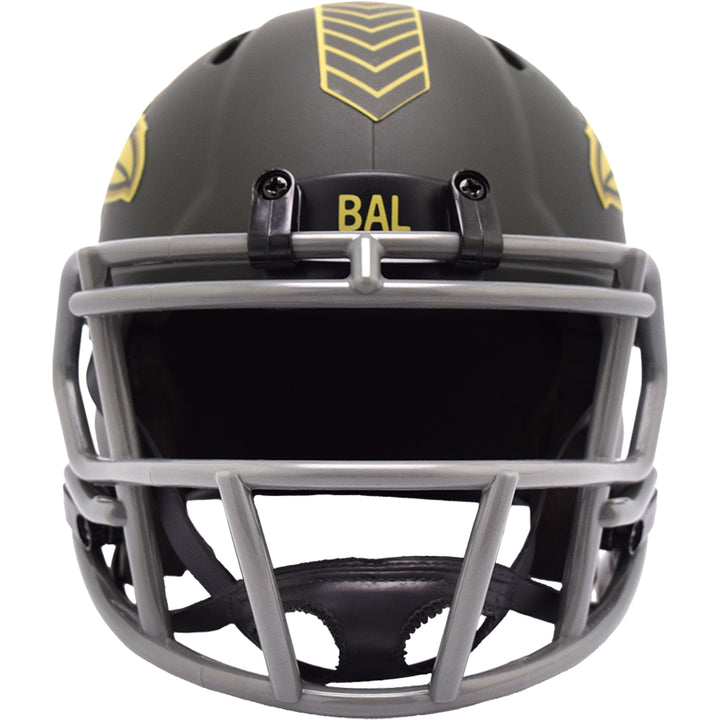 Baltimore Ravens Riddell Speed Mini Helmet - Salute To Service 2025
