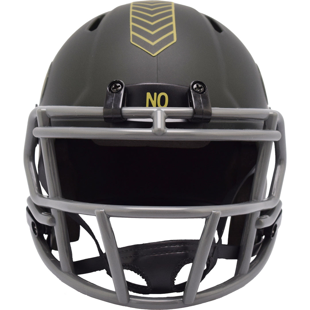 New Orleans Saints Riddell Speed Mini Helmet - Salute To Service 2025