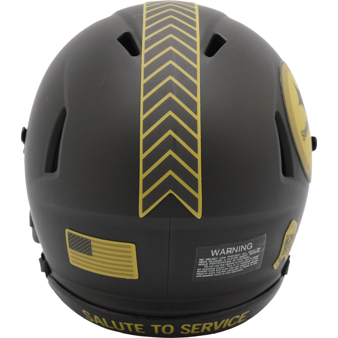 Pittsburgh Steelers Riddell Speed Mini Helmet - Salute To Service 2025