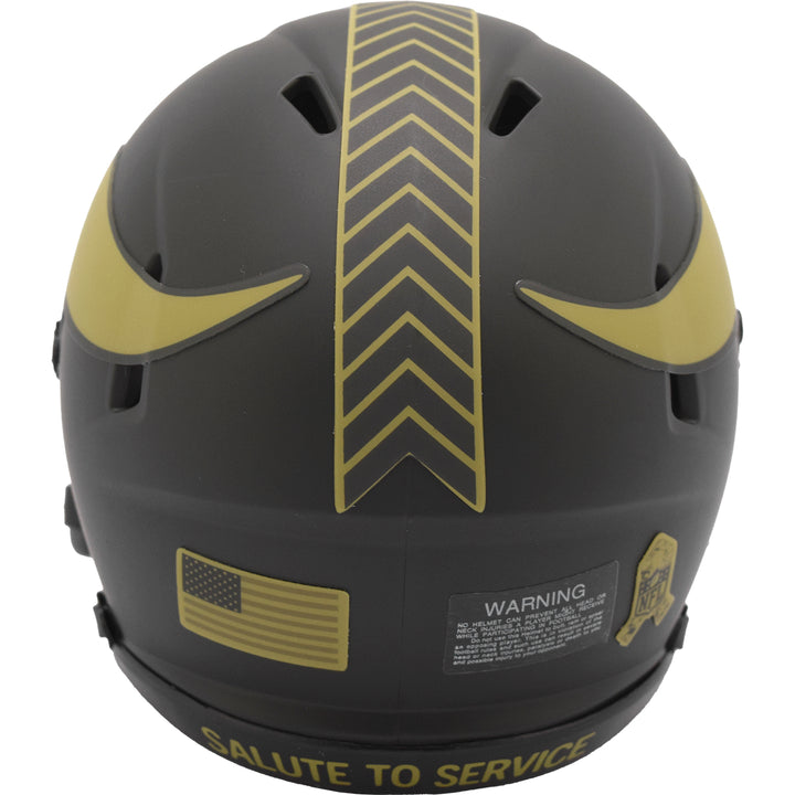 Minnesota Vikings Riddell Speed Mini Helmet - Salute To Service 2025