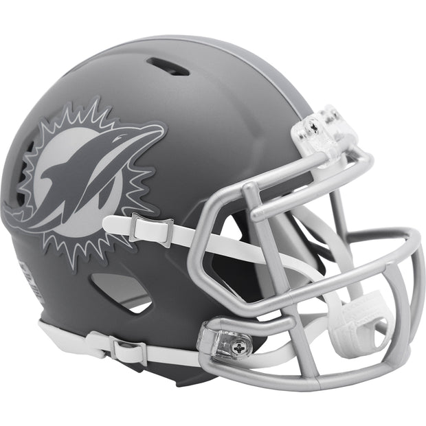 Miami Dolphins Slate Riddell Speed Mini Football Helmet