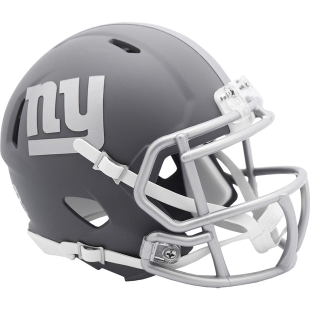 New York Giants Slate Riddell Speed Mini Football Helmet