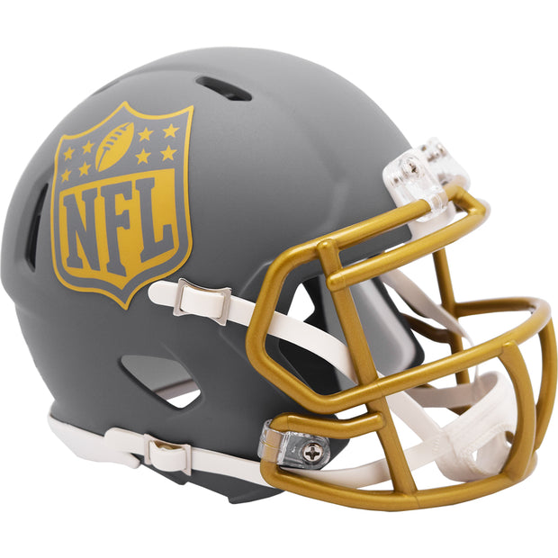 NFL Shield Slate Riddell Speed Mini Football Helmet