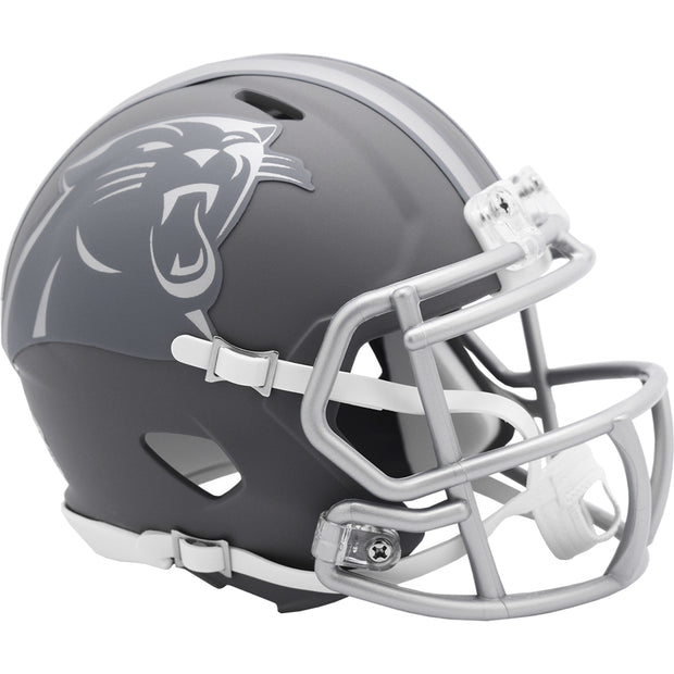 Carolina Panthers Slate Riddell Speed Mini Football Helmet
