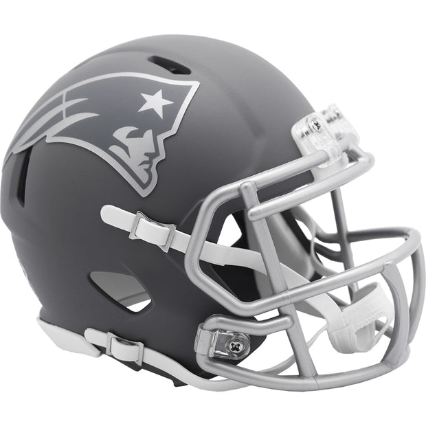New England Patriots Slate Riddell Speed Mini Football Helmet