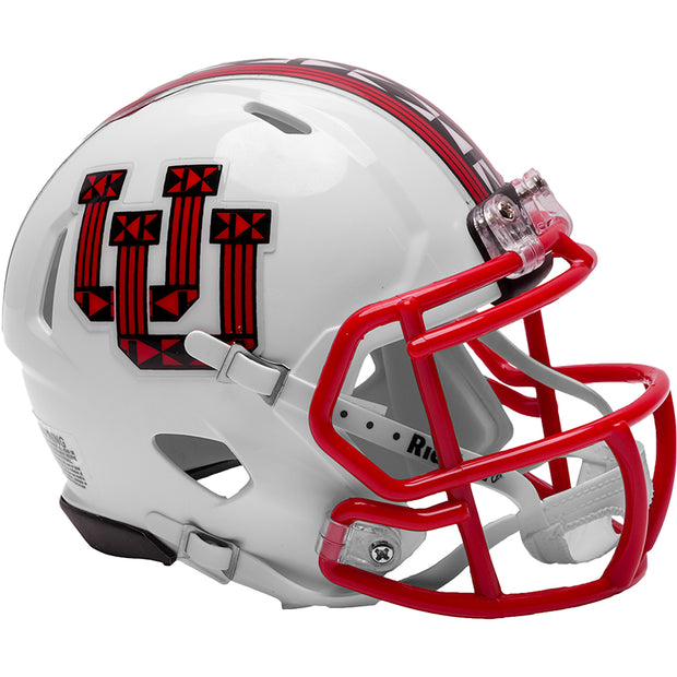 Utah Utes Riddell Speed Mini Helmet - Tribal Pattern