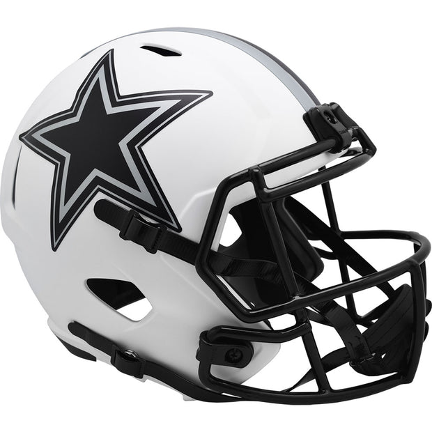 Dallas Cowboys Riddell White Lunar Eclipse Replica Football Helmet