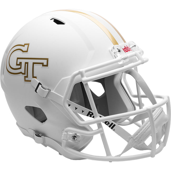 Georgia Tech Yellow Jackets Riddell Speed Replica Helmet - White