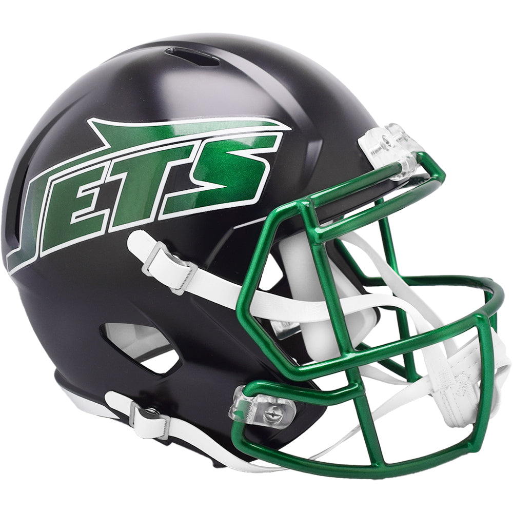 alternate football helmets Riddell #1 New York Jets 2024 On-Field Speed Replica Helmet Gregory Facet 55 Review STRIKE 8058035 Color:Fatt Betty - FAB