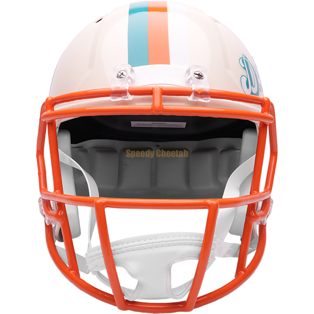 Miami Dolphins Riddell Speed Replica Helmet - Retro