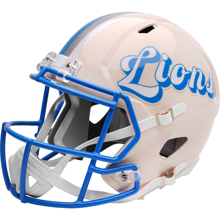 Detroit Lions Riddell Speed Replica Helmet - Retro