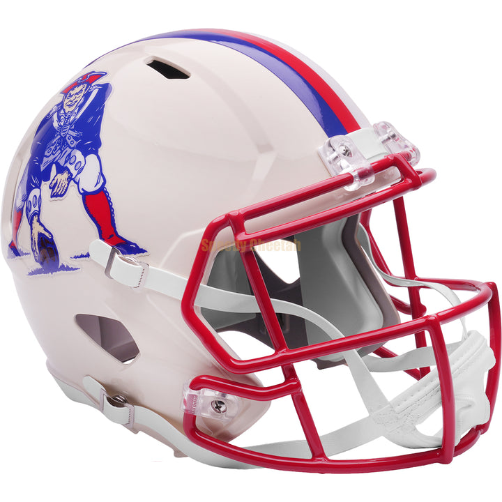 New England Patriots Riddell Speed Replica Helmet - Retro