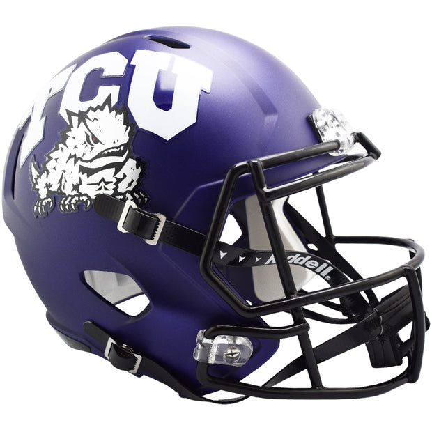 TCU Horned Frogs Purple Riddell Speed Full Size Replica Football Helmet