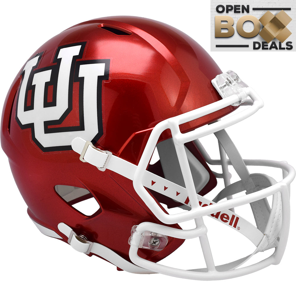 Utah Utes Riddell Speed Replica Helmet - Throwback Red UU - OPEN BOX