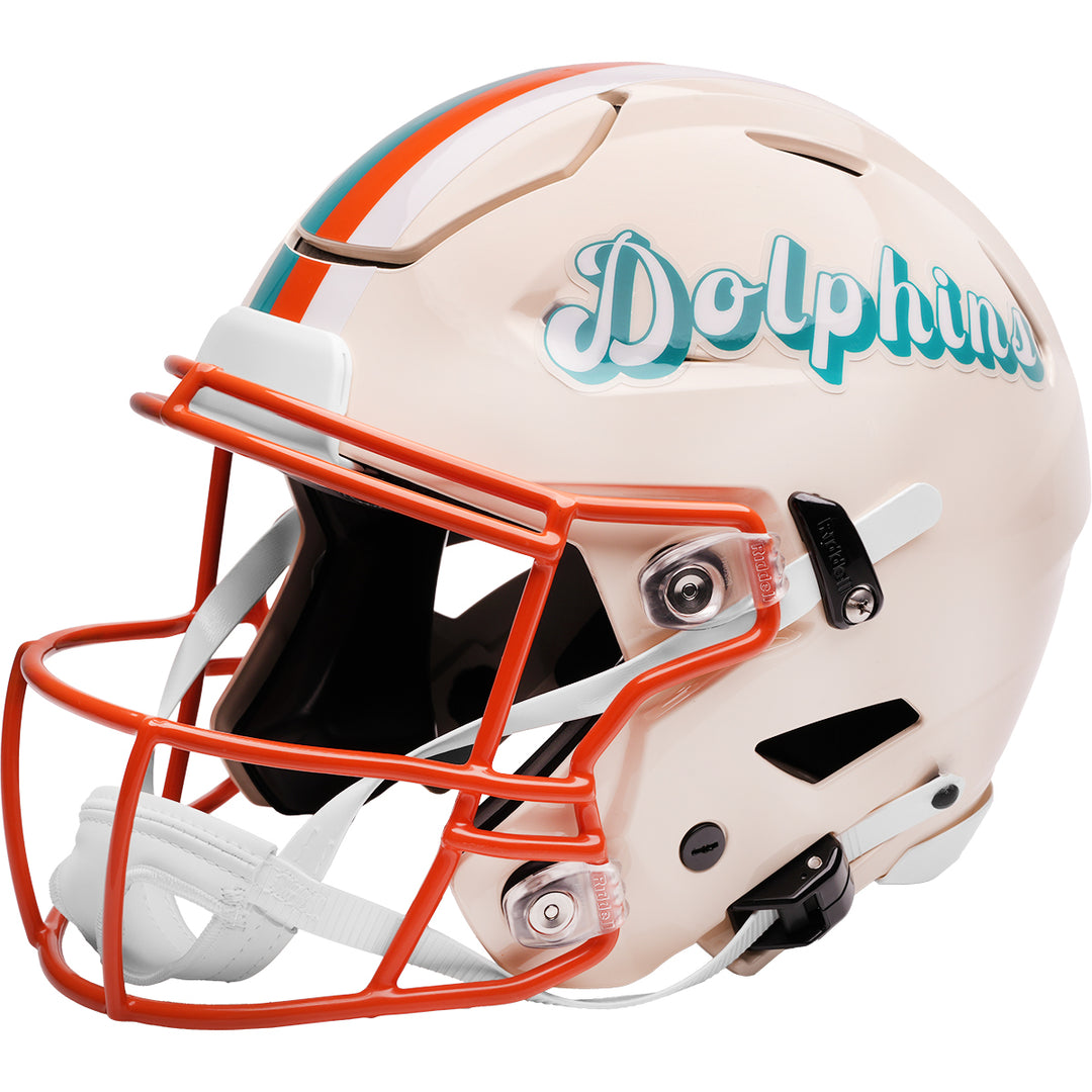 miami dolphins replica helmet speedflex Miami Dolphins Riddell SpeedFlex Authentic Helmet – The Speedy Cheetah