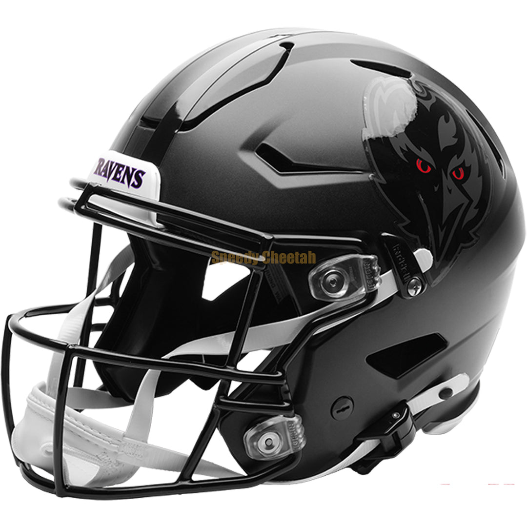 Riddell Full Size Authentic SpeedFlex Baltimore Ravens Helmet On-Field Alternate Darkness Flat Black Crystal Shell New 2026 from SE Sports