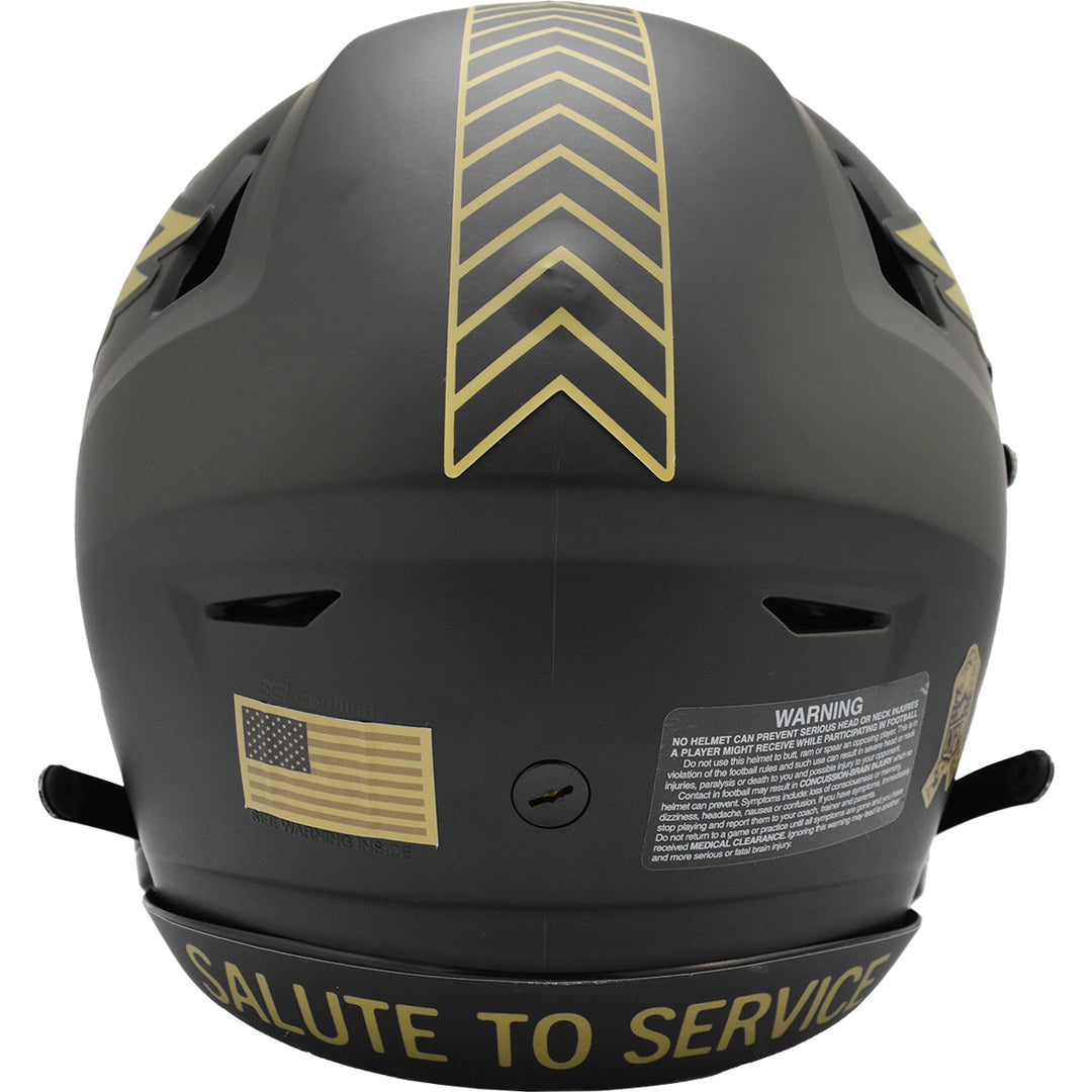 Philadelphia Eagles Riddell SpeedFlex Authentic Helmet - Salute To Service 2025