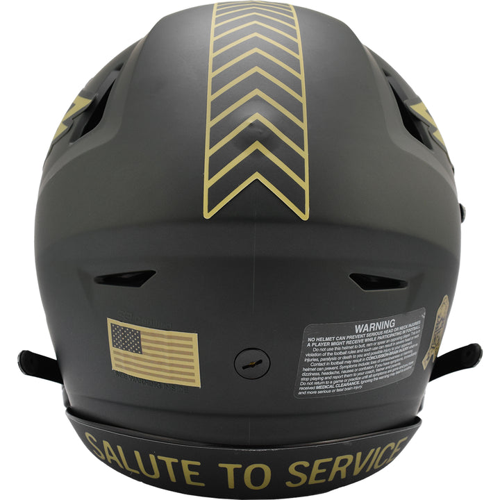 Philadelphia Eagles Riddell SpeedFlex Authentic Helmet - Salute To Service 2025