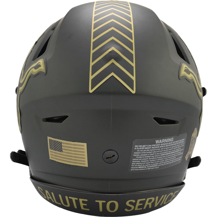 Detroit Lions Riddell SpeedFlex Authentic Helmet - Salute To Service 2025