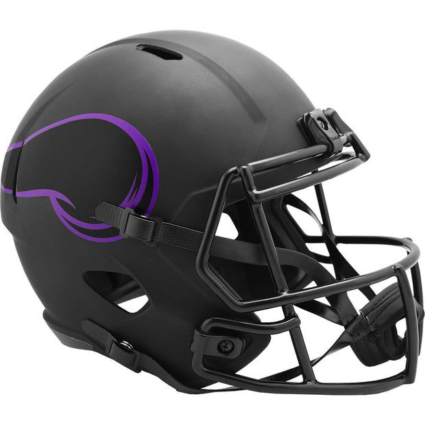 Minnesota Vikings Riddell Black Eclipse Replica Football Helmet