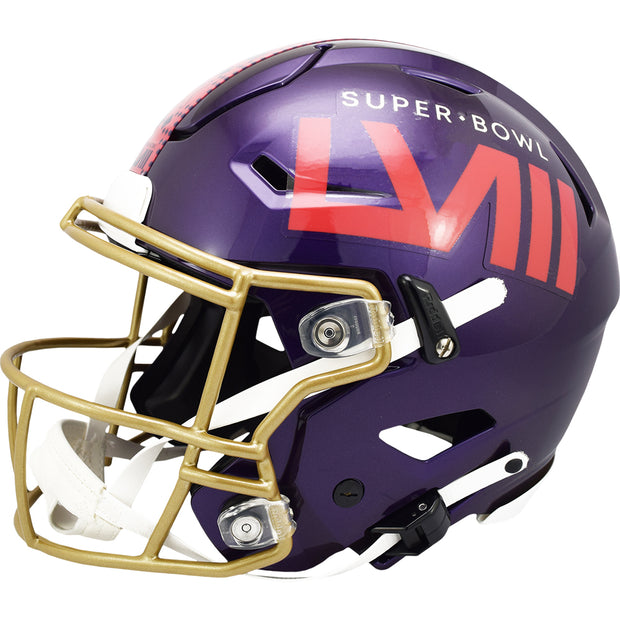Super Bowl 58 Purple Riddell SpeedFlex Authentic Football Helmet