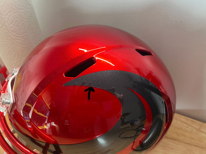 Houston Texans Riddell Speed Replica Helmet - Red Chrome Alternate 2024 - OPEN BOX