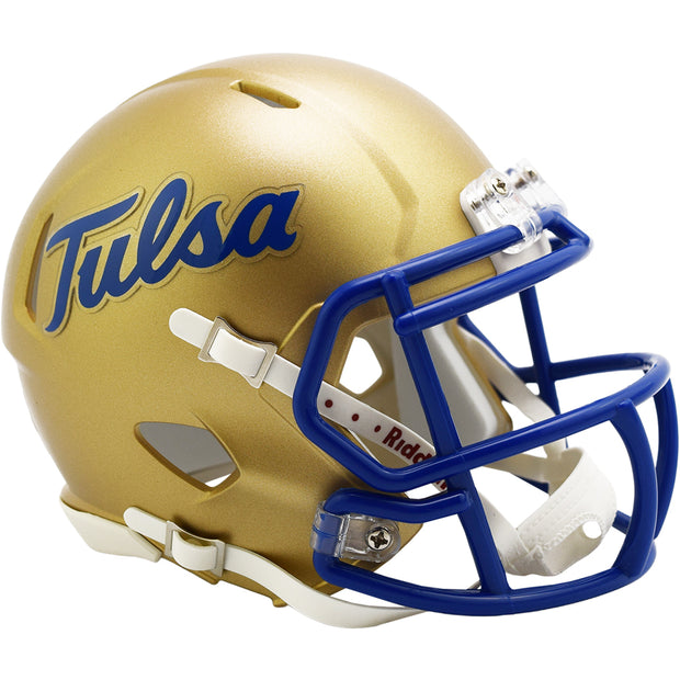 Tulsa Golden Hurricane Gold Riddell Speed Mini Football Helmet
