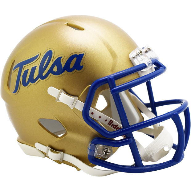 Tulsa Golden Hurricane Riddell Speed Mini Helmet - Gold