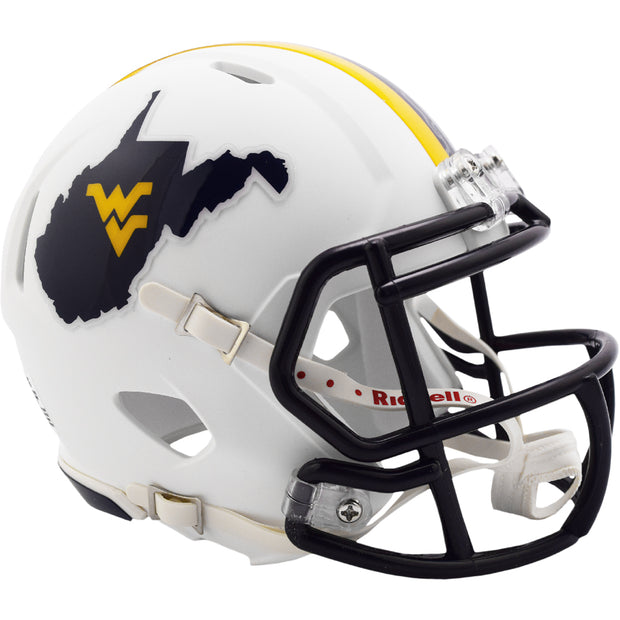 West Virginia Mountaineers Backyard Brawl Speed Mini Football Helmet