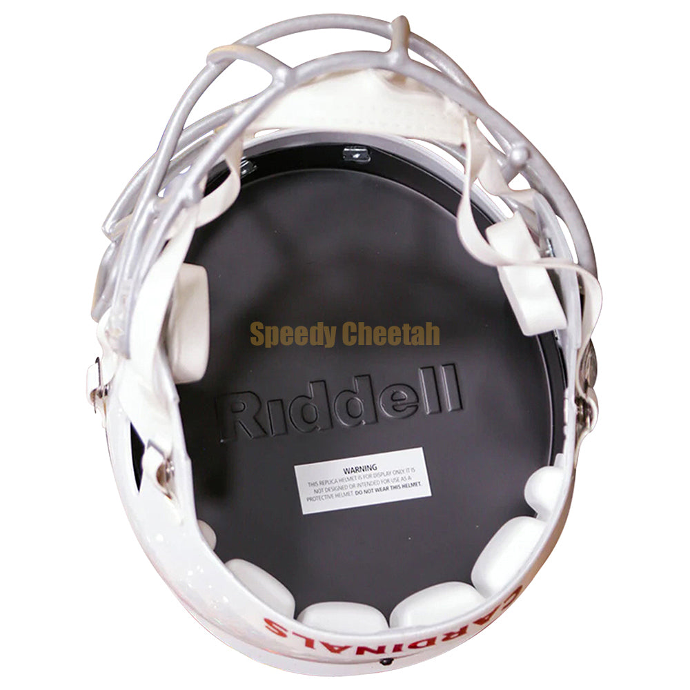Arizona Cardinals Riddell Speed Replica Helmet Inside View
