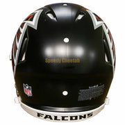 Atlanta Falcons Riddell Speed Authentic Helmet Back View