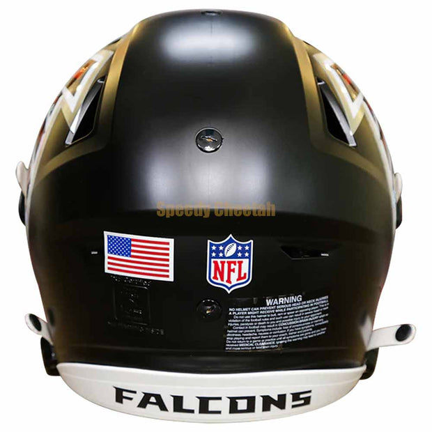 Atlanta Falcons Riddell SpeedFlex Authentic Helmet Back View