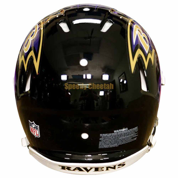 Baltimore Ravens Riddell Speed Authentic Helmet Back View