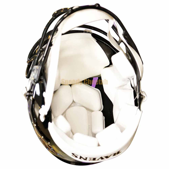 Baltimore Ravens Riddell Speed Authentic Helmet Inside View