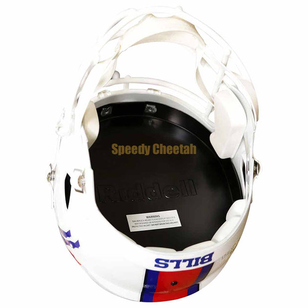 Buffalo Bills Riddell Speed Replica Helmet Inside View