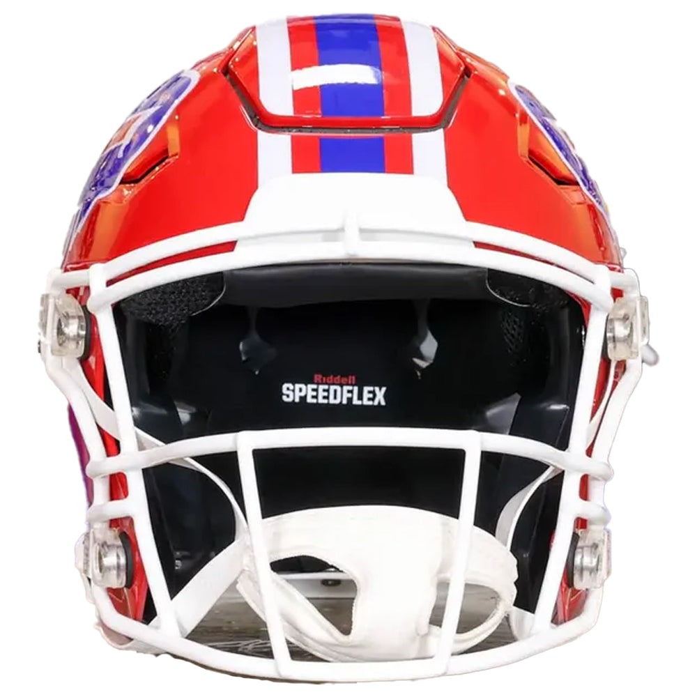 buffalo bills 1965-1973 nfl authentic throwback football helmet Riddell Speed Each helmet features a cream gloss finish shell OJ Simpson Signed Multi Inscription