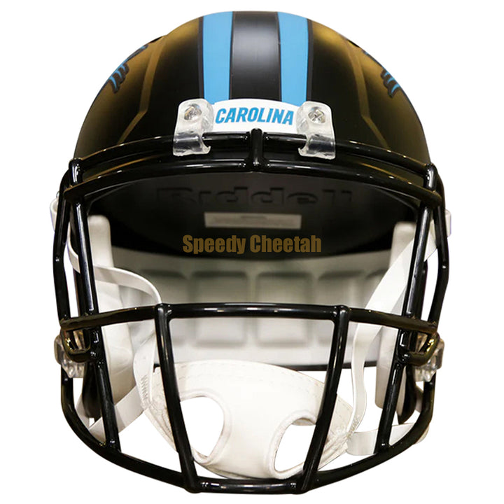 Carolina Panthers Riddell Speed Replica Helmet - Black Alternate 2022