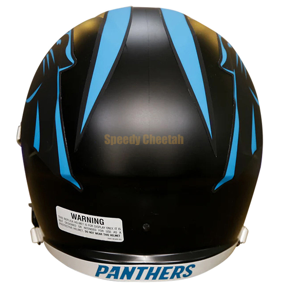 Carolina Panthers Riddell Speed Replica Helmet - Black Alternate 2022
