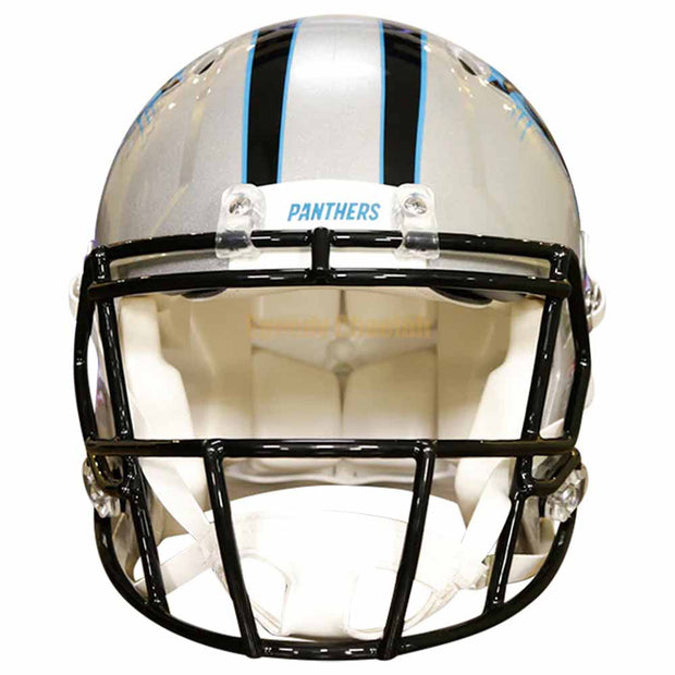 Carolina Panthers Riddell Speed Authentic Helmet Front View