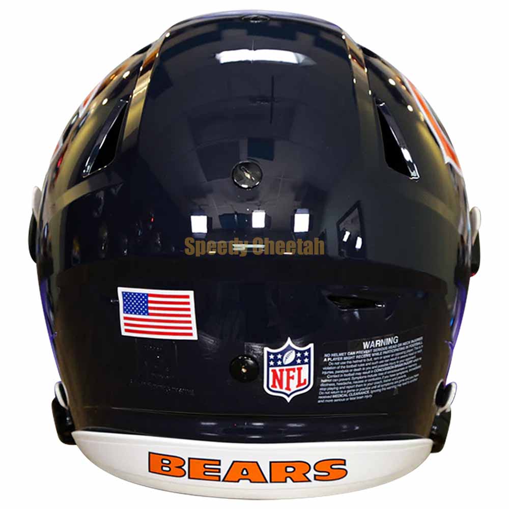 bears head motorcycle helmet Chicago Bears Riddell SpeedFlex Authentic Helmet – The Speedy Cheetah